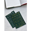 Forest green - Classy Textured Leather Index Tab Sticker