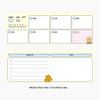 Double Sided - Kakao Friends Twin Wire Dateless Weekly Desk Planner