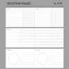 routine pages - Dash And Dot Life Routine Undated Weekly Diary Planner 
