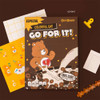 Go for it - Card Bears 6-Ring Hardcover A5 Undated Diary