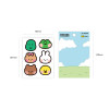 Size of Line Friends Joguman Removable Paper Sticker