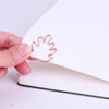 usage example of Appree Rose Gold Leaf Metal Clip Pack