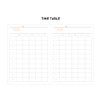 Time table - 2NUL Second Undated Weekly Diary Planner