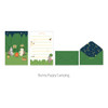 Bunny Puppy Camping - Brunch Brother Letter Paper and Envelope Set