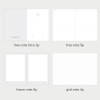 Free note intro, Plain note, Frame note, Grid note