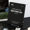 black - ICONIC Record On A5 Hardcover 6-Ring Binder Cover