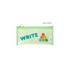 Apple green - Table Talk Clear Pocket Simple Mesh Pencil Case Pen Pouch