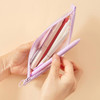 Detail of Table Talk Clear Pocket Simple Mesh Pencil Case Pen Pouch