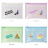 Table Talk Clear Pocket Simple Mesh Zipper Pouch
