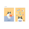 Dolling - Bookfriends Reading Pet B5 Wire bound Drawing Blank Notebook