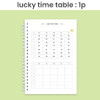 Lucky time table - Lucky 100days Dateless Daily Study Planner