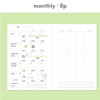 Monthly - Dash and Dot Lucky 100days Dateless Daily Study Planner