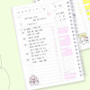 120gsm paper Dash and Dot Lucky 100days Dateless Daily Study Planner