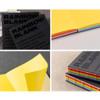 detail of Ardium Rainbow Blank Hardcover Plain Notebook 