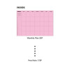 inner paper - Ardium Rainbow Hardcover Dateless Monthly Planner Notebook