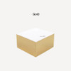 Gold - SOSOMOONGOO Digging Cube Blank Memo Pad