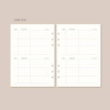 yearly plan - Paperian Attitude 6-ring A5 Undated Weekly Planner Refills Set