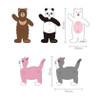 PLEPLE Clever animal bear cat earphone organizer