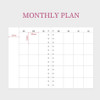 monthly plan - Indigo Storage 6-months Undated Weekly Diary