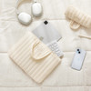 cream - Antenna Shop Table Talk Padding iPad Tablet Zipper Case Bag