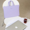 lavender - Antenna Shop Table Talk 13 inch Padded Laptop Bag