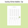 lucky time table - O-Check Good Luck 1 month Study Planner