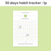 30 days habit tracker - O-Check Good Luck 1 month Study Planner