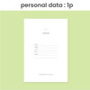 personal data - O-Check Good Luck 1 month Study Planner