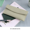 cream olive - Iconic Journey Flat  Pencil Case