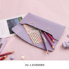 lavender - Iconic Journey Flat Pencil Case