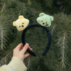 usage example of Dailylike Jelly Bear Avo & Mango Plush Hairband