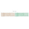 Brown - Green - After The Rain Wiggle Giggle Korean Alphabet Hangul Sticker Roll
