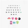 Green - After The Rain Wiggle Giggle Number Sticker Roll