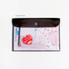 lavender - black - 2nul Second A4 PVC File Folder Pouch