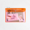 pink-orange - 2nul Second A4 PVC File Folder Pouch