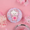 RJ - BT21 Leather Patch Round Compact Mirror