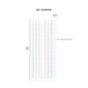 08 aurora - Iconic Blur Sticky Index Long Highlighter Note Set