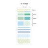 10. Forest - Iconic Blur Sticky Index Short Highlighter Note Set