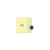Deli Signature A5 Yellow Lined Note pads Set of 5