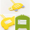 detail of Romane Turtle Silicone Luggage Bag Nave Tag