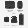 Black - Romane 365 Travel Luggage Packing Cubes Set