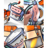 Detail of 2Young Colorful School Backpack Handle Zipper Bag Set
