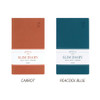 Carrot, Peacock blue - 2026 Official Slim Dated Monthly Planner Scheduler