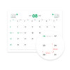 Dated Calendar - Indigo 2027 Prism Desk Calendar