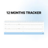 12 Months Tracker - Wanna This DO 12 months Dateless Weekly Desk Study Planner