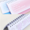 PP cover & Wire binding - Wanna This DO 12 months Dateless Weekly Desk Study Planner