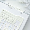 01 Snow White - Plepic Classy Twinkle PU Index Sticker