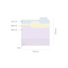 Size - Plepic Collage Tall Folder Index Sticky Notepad Set