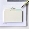 02 Lime Water - Plepic Collage Wide Folder Index Sticky Notepad Set