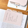 Usage example of Plepic Collage Wide Folder Index Sticky Notepad Set